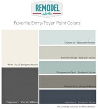 Favorite entry way and foyer paint colors @Remodelaholic #paintpalette #color #paint by brittany