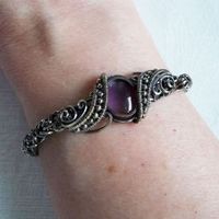 Theodora 3 Sterling Silver Bracelet by Wiresculptress