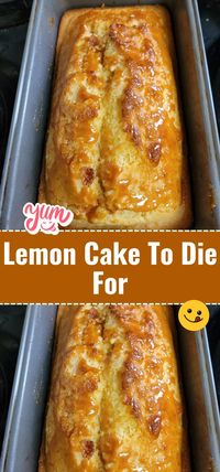 Savor the irresistible taste of Lemon Cake to Die For. Moist and tangy, with a luscious lemon glaze, it's a dessert that lives up to its name. #LemonDessert #SweetTreats #LusciousLemon