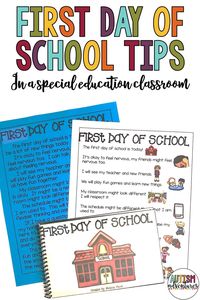 First Day of School in a Special Eduction Classroom » Autism Adventures