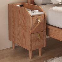 This cherry nightstand is a stylish and functional addition to your bedroom. Crafted from high-quality materials, offers a narrow design that fits perfectly in compact spaces while providing ample storage for your bedside essentials.【Sintered Stone Top】Adding a touch of elegance to its design. This stone top not only enhances the nightstand's aesthetics but also provides a sturdy and easy-to-clean surface for placing your belongings.【Sensor LED Light】Equipped with a sensor LED light, this nights