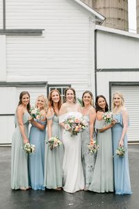 blue and green pastel wedding, pastel wedding details, farm to table wedding, luxury wedding photography