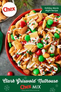 Clark himself would be wowed by this festive mix! Light, sweet and nutty, Clark Griswold™ Nuthouse Chex™ Mix is the perfect addition to your holiday snack lineup. Make it ahead and have it ready to enjoy for the unexpected guests and good times!