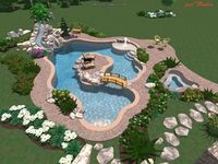 Island in the pool. Yes. this is going to be mine someday