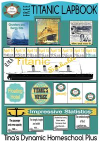 RMS Titanic Unit Study and Free Lapbook