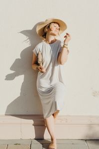 Annalise Dress, Cloud | Carly Jean Los Angeles