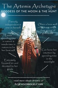 If you are a strong, independent woman who enjoys her own company, loves spending time in nature, and feels alive when spending time in the moonlight, then you might have an Artemis archetype. Head over to the blog to read the full post and learn more about the Greek Goddess of the Moon and the Hunt...#divinefeminine #greekgoddess