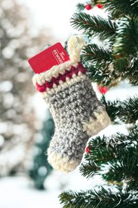 Make this quick and easy crochet Christmas stocking. Make this diy christmas ornament to decorate or, fill with special little gifts.