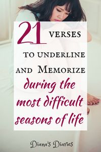 Can we trust Jesus during the 7 most difficult seasons of our life? Louisa M. R. Stead penned the hymn "It's so sweet to trust in Jesus " during one of her hard seasons. I pray these Bible verses will wrap your hearts in peace and much comfort from Heaven #hardseasons #DianasDiaries