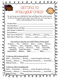 This parent questionnaire can be used in the beginning of the year to help parents inform you about their child, their personality, special circumstances, etc. The first page is a quick check off list and the second page includes brief questions. Can be used throughout the year for new students or as a refresher second semester to see if anything at home has changed. NOW IN ENGLISH AND SPANISH!