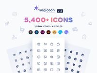 magicoon - 5,400+ UI icons library — Figma Resources on UI8