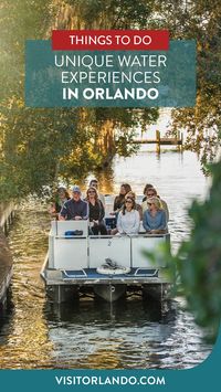 Get ready to set sail and explore the natural wonders of Orlando's lakes, canals, and waterways! From pontoon boat rentals to magical bioluminescent kayaking trips, there's no shortage of adventure and beauty to discover. Embrace the outdoors in Orlando!