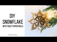 Don't throw away those empty toilet rolls! Learn how to repurpose them into Christmas toilet paper roll snowflakes ornaments.