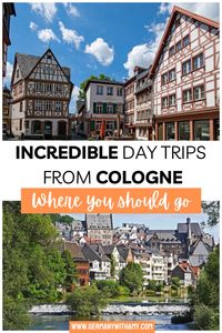 Looking for the best day trips from Cologne? Then check out this guide to see all the best places! What to do in Cologne | Cologne travel guide | Things to do in Cologne | Day trips from Cologne | Cologne day trips