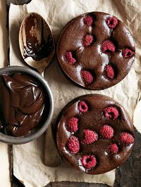 These rich, dark chocolate and raspberry brownie tarts are the perfect dessert for that special occasion.