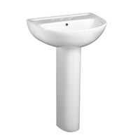 American Standard Evolution Pedestal Combo Bathroom Sink with 8 in. Centers in White-0468800.020 - The Home Depot