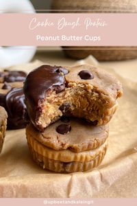 Cookie Dough Protein Peanut Butter Cups - Upbeet & Kaleing It