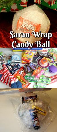 Have You Heard Of The Saran Wrap Candy Ball Game? This game is so much fun to play at Christmas Parties or any other party. Kids Love This Game and So do Adults.