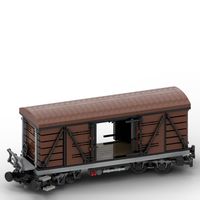 NEW MOC city industrial Freight wagon Cargo Train Car model DIY creative ideas Child Toy birthday