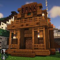 A silly little cattlepunk bank I built in Randomcraft season 1.
#Minecraft #Randomcraft #cattlepunk