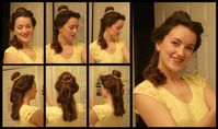 How to do Belle's hair. Step by step and video. I'm 90% sure I will need this for Halloween one year.