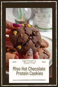 Gluten free. Miso Desserts. Low Sugar High Protein cookie Recipe.