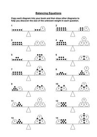 math equations worksheet delibertad