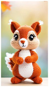 Crochet Squirrel Amigurumi Free Pattern