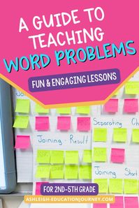 I frequently see 3rd and 4th grade students immediately try to find a solution, rather than thinking about the meaning of the problem. This blog post breaks down the steps to teaching word problems to your students so that they are able to effectively break down and solve them. Includes: addition & subtraction, action & nonaction word problems, multiplication & division, and writing word problems activities. Stop at my blog for more details on word problems for second, third, and fourth grade.