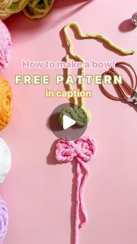 Emily Hallum | Modern Heirloom Crochet on Instagram: "✨Make your own BOW!✨ Perfect for adding to your favorite snuggler, either as a bow or a bow tie! You can even use it to make an alligator hair clip for the little girls in your life 🎀 

Don’t forget to save and share! 🩷

*This tutorial video is of the larger size (about 3 inches). To make a smaller size use double crochets instead of treble and Ch 3.*

BOW PATTERN

With 7mm hook

1. Make your slip knot and ch 4. 
2. 2tc in first chain
3. Ch 4
4. Slst into first chain. 
*REPEAT steps 1-4

Fasten off leaving an extra long tail for wrapping & sewing. 

5. Wrap long tail around center of bow about 3-4 times. Tie both ends with a double knot. And VOILA! Shape the bow as needed.

Let me know if you have any questions in the comments! Don’t 