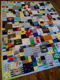 Keep pieces of their old clothes and turn them into a quilt. This would be great as a high school graduation present.