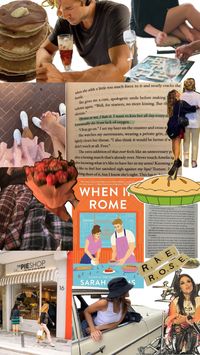 I am. Convincing you to read the book - When In Rome by using this moodboard aesthetics!!!