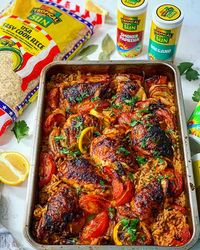 Tavuk Kapama is a beautiful one tray baked chicken and rice dish where the rice really is the star of the show. Tropical Sun pre-fluffed USA Easy Cook Rice is so easy to use and soaks up all the beautiful flavours and juices from the pan. This dish is easy to make and absolutely delicious!