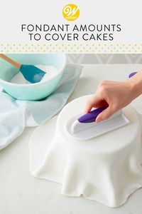 With this helpful chart, you can figure out exactly how much fondant you’ll need to cover your cake.