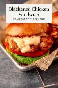 These Blackened Chicken Sandwiches are spicy and seasoned to perfection. Made in just 20 minutes this is truly an iconic chicken sandwich line-up. Juicy chicken thighs seasoned with irresistible cajun flavors are bound to be your new favorite chicken sandwich combo.