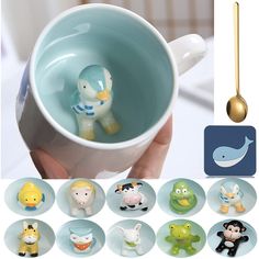 PRICES MAY VARY. 🥤 HIGH QUALITY COFFEE MUG: This cute cup is fired at high temperature in ceramic, with smooth glaze, delicate and moisturizing. 🥤 UNIQUE CERAMIC MUGS : This cute animals coffee mug has a large caliber cup, comfortable drinking experience, easy to clean; semi-circular handle, ergonomic design, comfortable to hold, not hot, easy to drink. 🥤 3D CARTOON ANIMALS IN CUP : The cute ceramic cup with handle has a variety of styles to choose from，which is simple without losing individu Kids Mugs, Novelty Cups, Cow Mug, Frog Gifts, Women Friends, Birthday Gift For Women, Animal Mugs, Birthday Cup, Cute Coffee Mugs