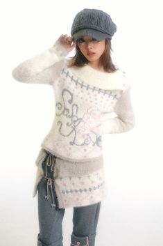 Knitted Turtleneck Sweater Chinese Y2k, Harajuku Sweater, Pixie Rebels, Pose Study, Japanese 2000s, Fruits Magazine, Knitted Turtleneck, Fashion Girly, Mori Kei