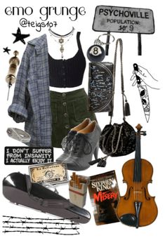 Analog Horror Aesthetic Outfit, Classical Music Outfit, Dark Artsy Aesthetic Clothes, Artsy Grunge Aesthetic, I ❤️ Music Shirt Asethetic, Hipster Aesthetic Outfit, Alt Girl Fall Outfits, Artsy Girl Outfit, Horror Aesthetic Outfits