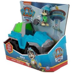 the paw patrol vehicle is in its box