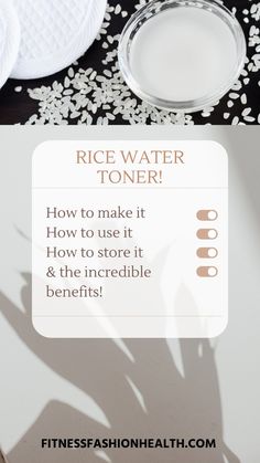 OMG!!! I don´t even know what to say: Rice Water Toner is soooo easy to make and it has sooooo many benefits for your skin! You won´t believe the rice water toner before & after experience you´ll have!