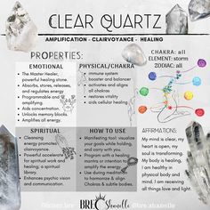 Clear Quartz Crystal Affirmation, Clear Quartz Crystal How To Use, Crystals For Clarity And Truth, Clear Quartz Witchcraft, Clear Stones Crystal Healing, Clear Quartz Healing Properties, Crystals Clear Quartz, Clear Crystals Meaning, Clear Quartz Meaning Crystal Healing