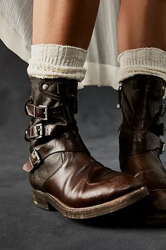 We the Free Dusty Buckle Boots | Free People Chicory Coffee, Ethno Style, Zapatos Mary Jane, Buckle Boots, Gear Shift, Dream Shoes, Moto Boots, Boot Shop, Brown Boots