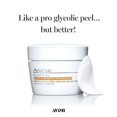 Avon's Anew Clinical Extra Strength Retexturizing Peel Pad is a super  exfoliator that is formulated with a combination of five different acids  to reveal fresher, smoother, more radiant skin. #avon #facialpeel #peel  #avonskincare Glycolic Peel, Post Acne Marks, Peel Pads, Dry Face