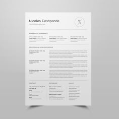 a clean and professional resume template with no work experience on the cover letter, but it is