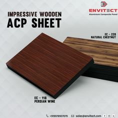 two different types of wood are shown in the advertment for this product, which is