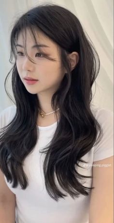 korea girl 2024, korea hair sytle, hairstyle, korean women, korean girl Korean Long Hair, Asian Long Hair, Hair Inspiration Long, Haircut Inspo, Korean Hair, Hairstyles For Layered Hair, Trendy Hairstyle, Haircuts Straight Hair, Haircuts For Medium Hair