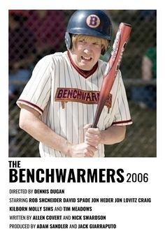 the benchwarmers 2006 poster features a baseball player with a bat in his hand