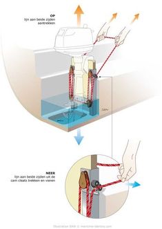 the diagram shows how to install an automatic water heater in order to keep it cool