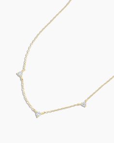 Diamond Eve Necklace – gorjana Gold Birthstone Necklace, Turquoise Birthstone, Floating Diamond Necklace, Trio Necklace, Gorjana Jewelry, Pearl Birthstone, Jewelry Gift Guide, Dainty Diamond Necklace, Statement Rings Diamond