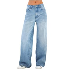 PRICES MAY VARY. Title: Women's High Waist Baggy Jeans Wide Leg Denim Jeans Flap Pocket Side Jeans Straight Casual Loose Trousers Classic Streetwear Dark Blue, X-Small. Product Type: Arborist Merchandising Root > Self Service > Special Features Stores > 80dbd58c-5608-4346-a9d0-64e6b7f46827_0 > 80dbd58c-5608-4346-a9d0-64e6b7f46827_9901 > 80dbd58c-5608-4346-a9d0-64e6b7f46827_879902 > Test Color Long Pants Fashion, Streetwear Girl, Streetwear Mode, Moda Jeans, Summer Streetwear, Baggy Trousers, Loose Trousers, Estilo Hip Hop, Jeans Casual